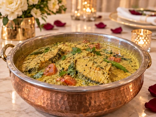 Fish Besara presented at a premium catered event