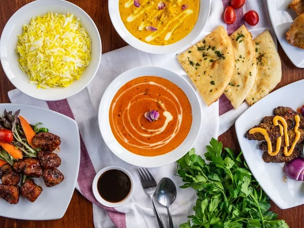 A generous Indian wedding feast
